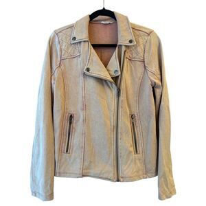 Mystree Moto sweat jacket size S pink